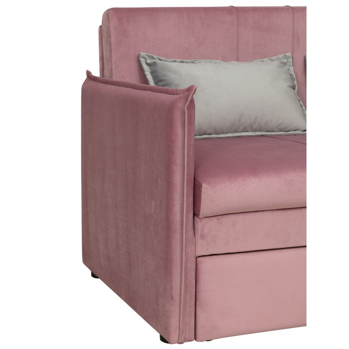 Диван-кровать «Дэнди», велюр, цвет тенерифе розовый / тенерифе грей - фото 1906304665