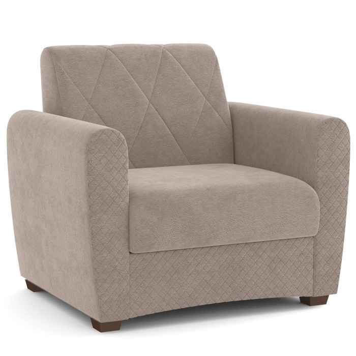 Кресло-кровать «Эдвин», велюр, цвет прага капучино - Фото 1