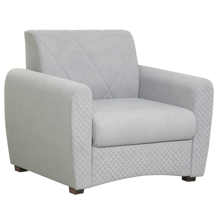 Кресло-кровать «Эдвин», велюр, цвет прага туман