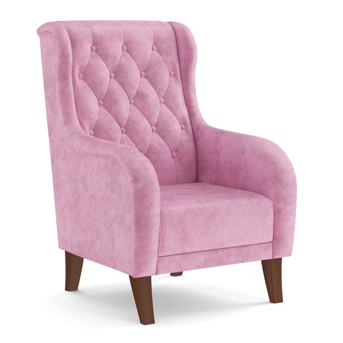 Кресло для отдыха «Амарант», велюр, цвет тенерифе розовый