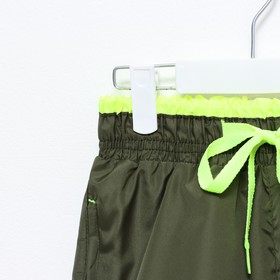 

Шорты для мальчика, цвет зелёный/салатовый, рост 152см