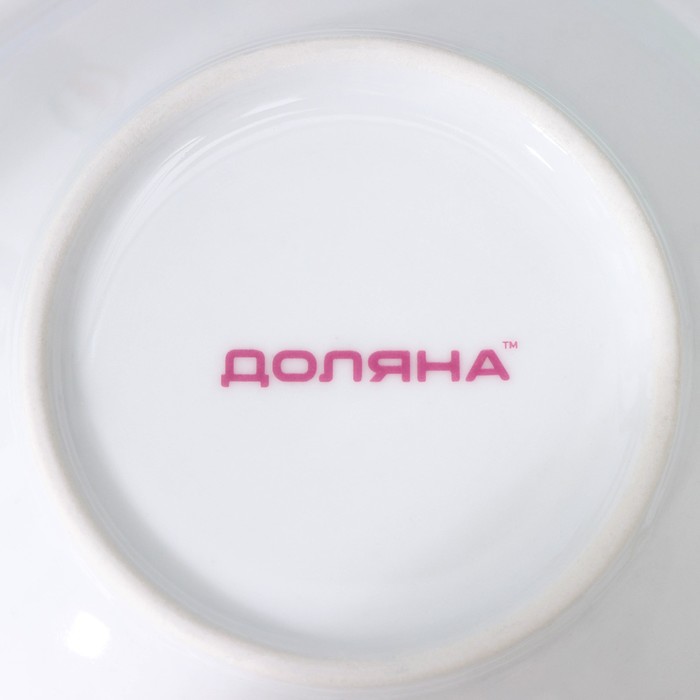 Набор детской посуды Доляна «Милый зайка», 3 предмета: кружка 230 мл, миска 400 мл, тарелка d=18 см