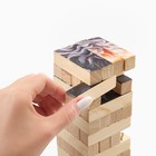 Падающая башня "ДЖАНГА. КОТИК", 56 брусков, 23.5 х 6.6 см, брусок 6.6 х 1.5 см - фото 65997366