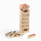 Падающая башня "ДЖАНГА. КОТИК", 56 брусков, 23.5 х 6.6 см, брусок 6.6 х 1.5 см - фото 65997367