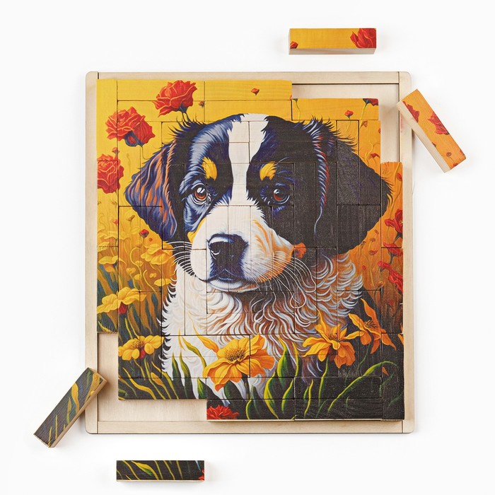 Падающая башня "ДЖАНГА. СОБАЧКА", 56 брусков, 23.5 х 6.6 см, брусок 6.6 х 1.5 см 9789379