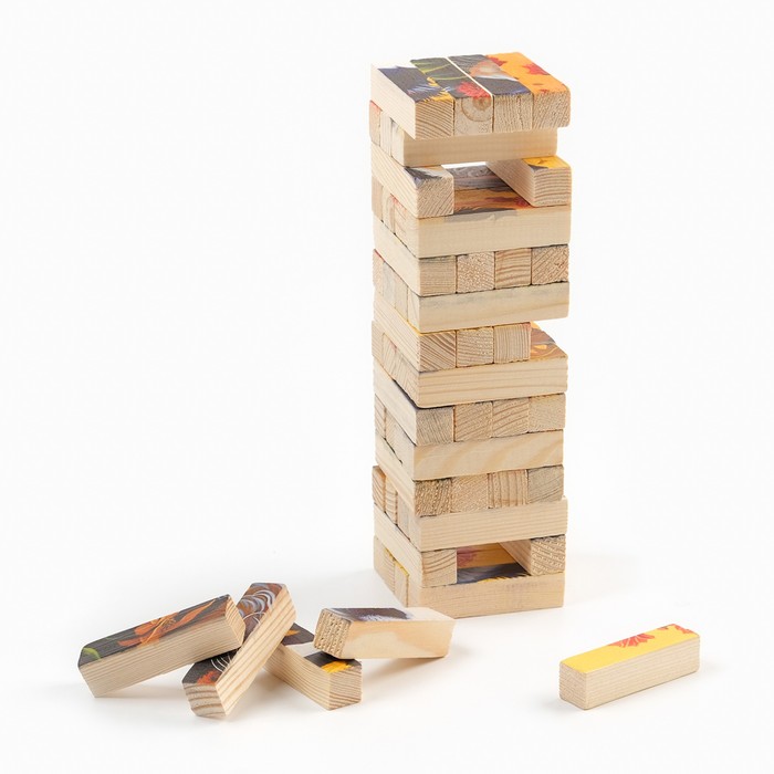 Падающая башня "ДЖАНГА. СОБАЧКА", 56 брусков, 23.5 х 6.6 см, брусок 6.6 х 1.5 см 9789379
