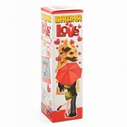 Падающая башня "ДЖАНГА - LOVE", 56 брусков - фото 805643813