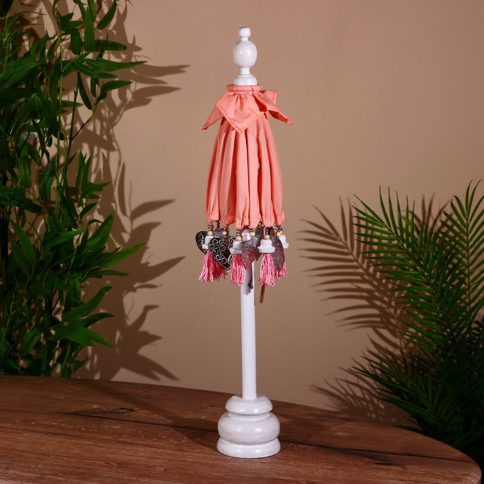 Сувенир интерьерный "Зонтик" розовый 60 см