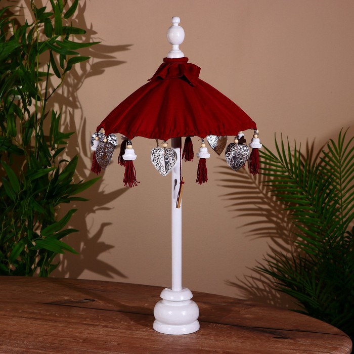 Сувенир интерьерный «Зонтик», 60 см, бордовый - Фото 1
