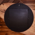 Зеркало, 60 см, дерево, синее с цветами - фото 57977053