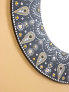 Зеркало, 60 см, дерево, чёрное с орнаментом 7720279