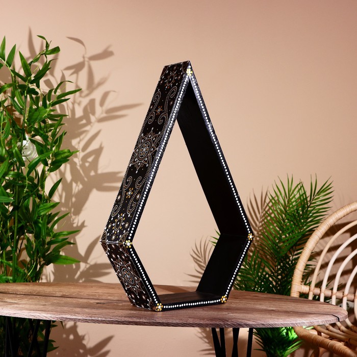 Интерьерная подставка, 39×12×60 см, дерево албезия - Фото 1