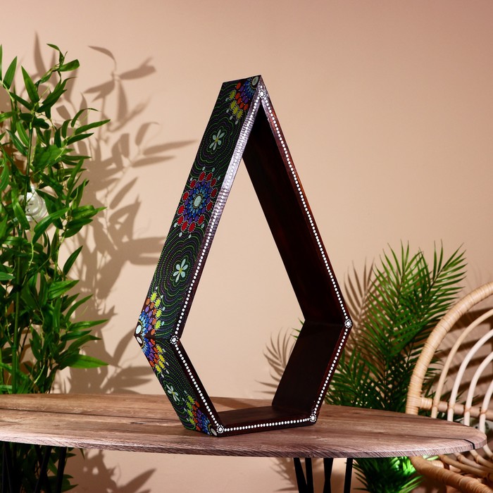 Интерьерная подставка, 39×12×62 см, дерево албезия - Фото 1