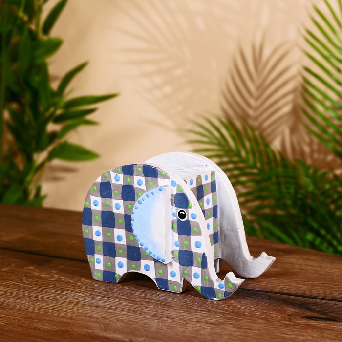 Подставка под ручки «Слоник», 16×8×11 см, дерево албезия - Фото 1