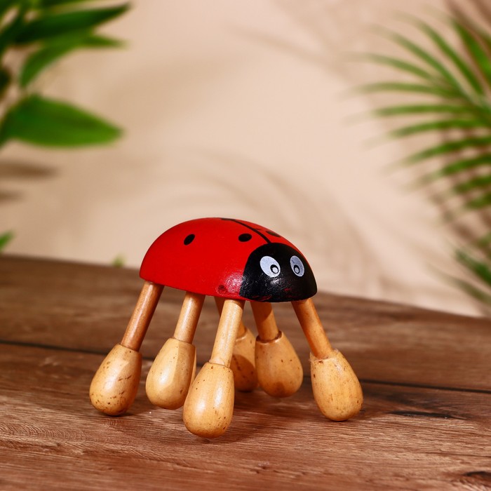Массажёр Божья коровка албезия 9х9х8 см 45100₽