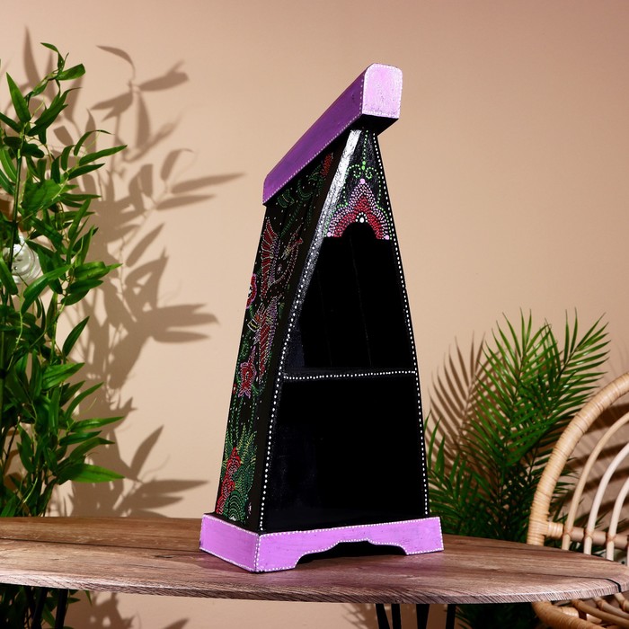 Интерьерная подставка «Лодочка», 30×22×65 см, дерево албезия - Фото 1