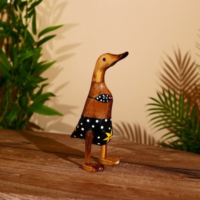 Сувенир «Утка в купальнике», 25 см, дерево