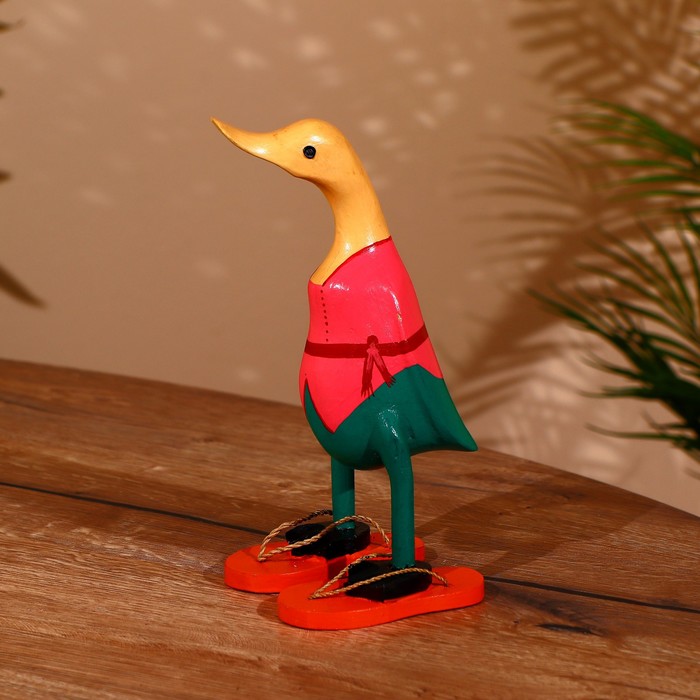 Сувенир «Утка в сланцах», 25 см, дерево