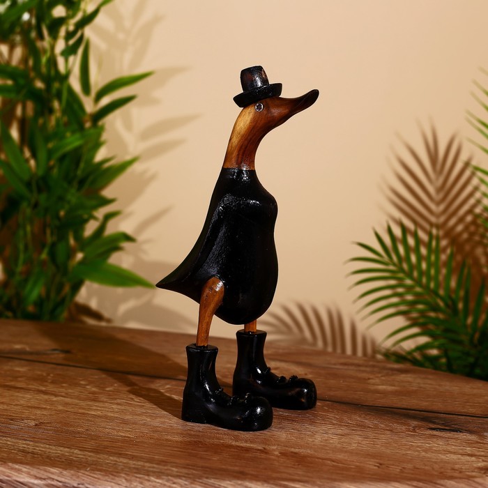 Сувенир «Утка в чёрном», 27 см, дерево - Фото 1