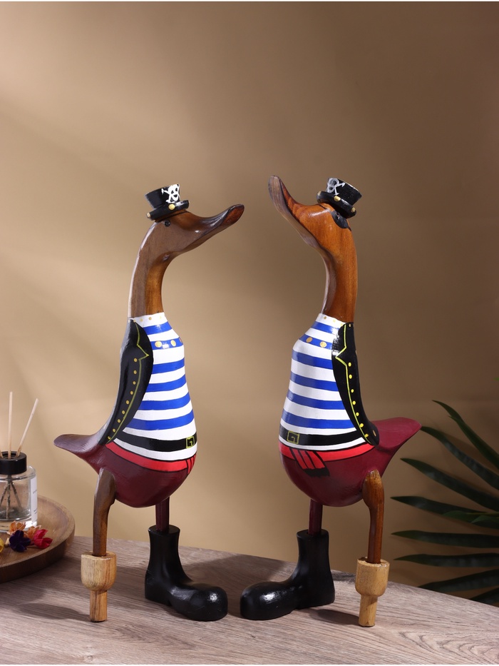 Сувенир «Утка - пират», 50 см, дерево