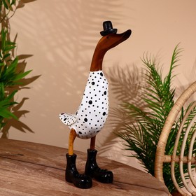 Сувенир «Утка ч/б», 45 см, дерево