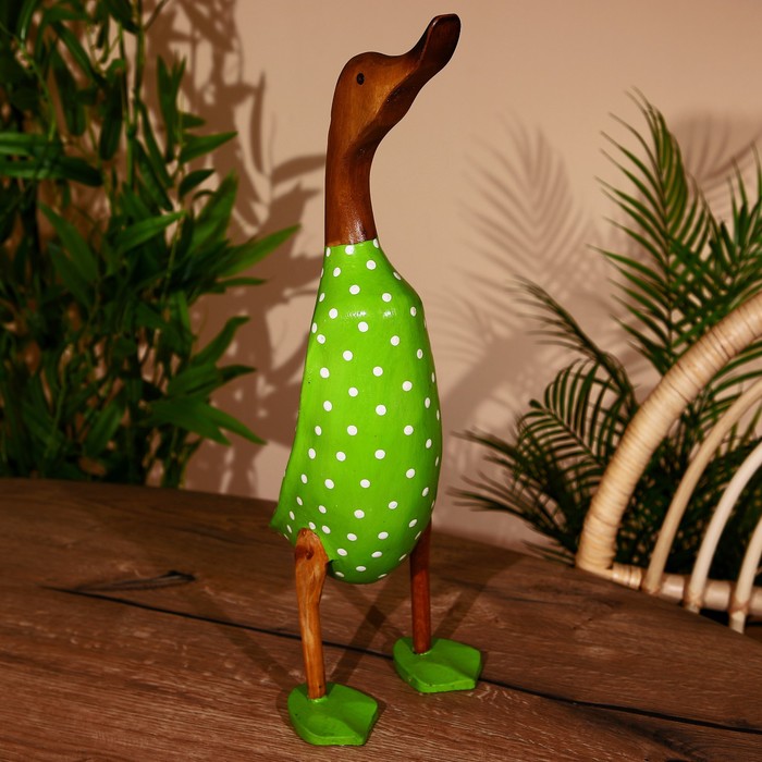 Сувенир «Утка в зелёном», 45 см, дерево