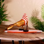 Сувенир "Утка на сёрфе" дерево 40 см - фото 66270106