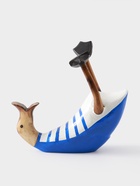 Подставка под бутылку «Уточка в синем», 30×13×24 см, дерево - Фото 4