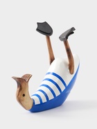 Подставка под бутылку «Уточка в синем», 30×13×24 см, дерево - Фото 5