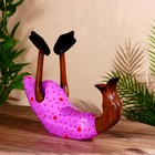 Подставка под бутылку "Уточка в сиреневом" дерево 30х20х25 см - Фото 1