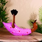 Подставка под бутылку "Уточка в сиреневом" дерево 30х20х25 см - Фото 2