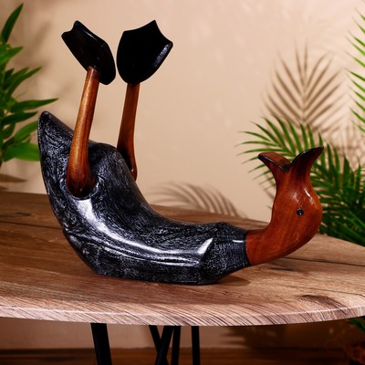 Подставка под бутылку «Уточка», 30×20×25 см, дерево