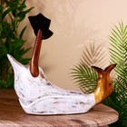 Подставка под бутылку «Уточка в белом», 34×17×28 см, дерево - Фото 2