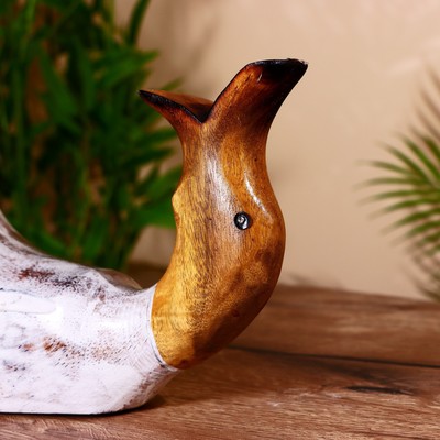 Подставка под бутылку «Уточка в белом», 34×17×28 см, дерево