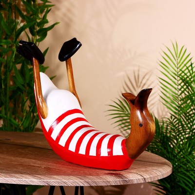 Подставка под бутылку «Уточка в красном», 30×20×25 см, дерево