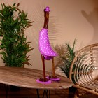 Сувенир "Утка в сиреневом" дерево 60 см - фото 24291927