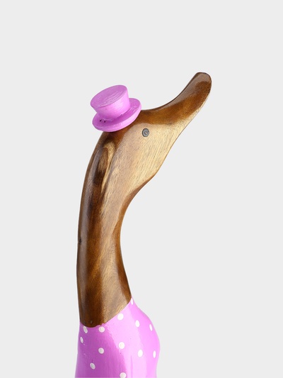 Сувенир «Утка в сиреневом», 70 см, дерево