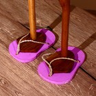 Сувенир "Утка в сиреневом" дерево 60 см - фото 24291931