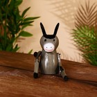 Сувенир "Ослик" висячие лапки, дерево 25 см - фото 22337643