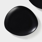 Тарелки Magistro Carbon, 21×18.5 см, фарфор, чёрные - Фото 4