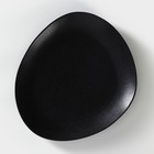 Блюдо фарфоровое для подачи Magistro Carbon, 26×23 см, цвет чёрный - фото 4383881