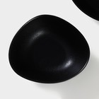 Салатник фарфоровый Magistro Carbon, 15,5×13,5 см, цвет чёрный - Фото 3