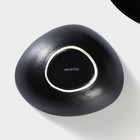 Салатник фарфоровый Magistro Carbon, 15,5×13,5 см, цвет чёрный - Фото 5