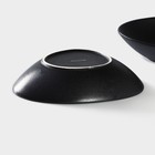 Тарелки глубокие Magistro Carbon, 17.5×15 см, набор 2 шт., фарфор, чёрные - Фото 4