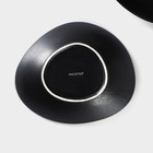 Тарелки глубокие Magistro Carbon, 17.5×15 см, набор 2 шт., фарфор, чёрные - Фото 5