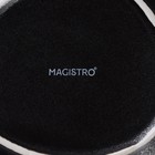Тарелка фарфоровая глубокая Magistro Carbon, 17,5×15 см, цвет чёрный - Фото 6