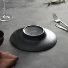 Тарелки для пасты Magistro Carbon, набор 2 шт., d=21 см, фарфор, чёрные 9395351 - фото 319917694