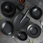Тарелки для пасты Magistro Carbon, набор 2 шт., d=21 см, фарфор, чёрные 9395351 - фото 319917696