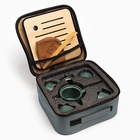 Набор для чайной церемонии ДЖЕКИЧАЙ, 8 предметов, на 4 персоны, чашка 70 мл, чайник 200 мл, керамика, зелёный - Фото 5