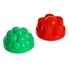 Песочный набор: ведёрко, лопатка, грабельки, 4 формочки - фото 24441903